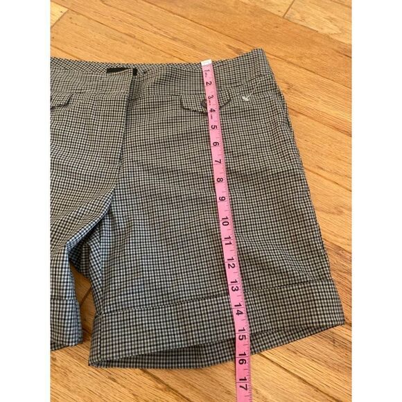 The Limited, Women's Drew Fit checkered black/white cuffed shorts size 10 - Picture 7 of 7